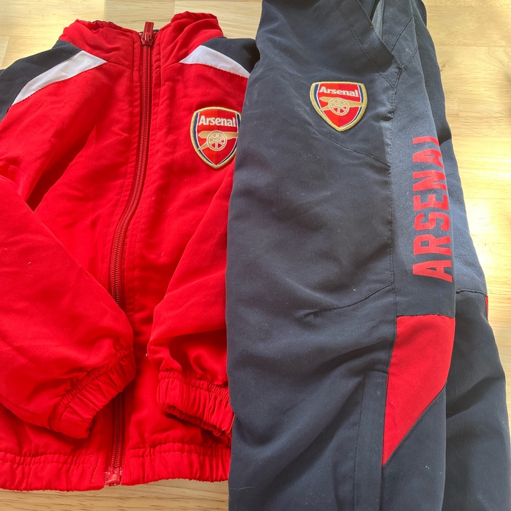 Arsenal Red and Black Tracksuit Set